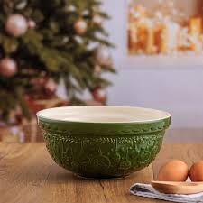 Mason Cash Deck The Halls Green Mixing Bowl, 2.15 qt. | Sur ...