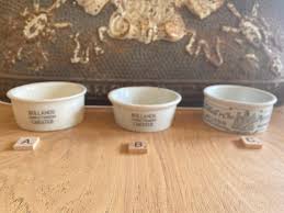 Antique Advertising Pots - Bollands Confectioners Chester or Tebbutt & Co Melton Mowbray Potted Meats - Etsy