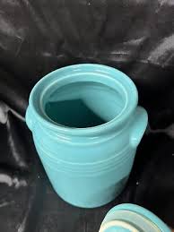 Vintage Gibson Green Farmhouse Cookie Jar Milk Can Style ...