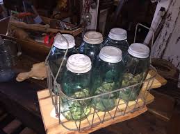 Vintage Wire Rack With Handles and 6 Two Quart Jars, Use It to Display Mason Jars of Spices, These Are Large 2 Quart Jars Shown in Pics - Etsy