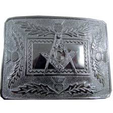 Kilt Belt Buckle Chrome Clan Crest