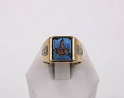 Vintage Blue Lab Created Spinel in A 14K Yellow Gold Masonic Ring Size 10 1/4 FREE Shipping! #LCBS-MASR1 - Etsy