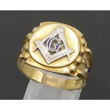 Unbranded | Jewelry | 4k Gold Vintage Antique Shiny Freemason Band Ring Sz 1 Gr108 | Poshmark