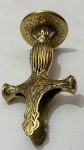 Golden Collectible Sword Hilt for Rajput Sword With Carvings ...