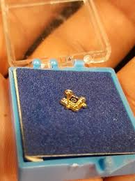 Vintage NOS Masons Pin Small Gold Tone Enamel Masonic Freemason | eBay