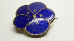 VINTAGE I.R.D.W.A. FLOWER PIN ENAMEL MEMBERS BADGE | eBay ...