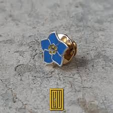 Forget Me Not Lapel Pin With Enamel - Etsy Ireland