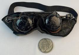 Sold at Auction: Antique 1800's Fraternal / Masonic Hoodwink Initiation Blackout Glasses