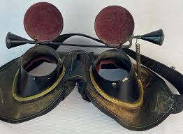 Sold at Auction: Antique 1800's Fraternal / Masonic Hoodwink Initiation Blackout Glasses
