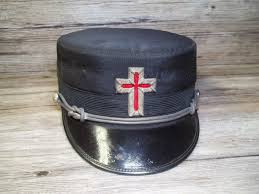 Antique Masonic Knights Templer Kepi Hat By the Wendell ...