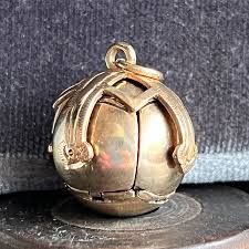 Antique Victorian Gold Masonic Ball Pendant c. 1900
