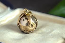 Vintage English 9K Gold & Silver Masonic Orb Transforming ...