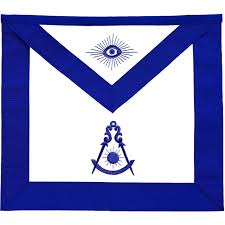 Past Master Blue Lodge Apron - Blue Grosgrain with Blue Hand ...