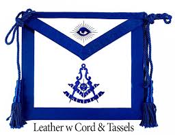 Masonic Past Master Apron-13 x 15 with Square, Quadrant and ...