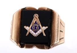 Sold at Auction: Early 1900's 10K Gold Masonic Signet Ring