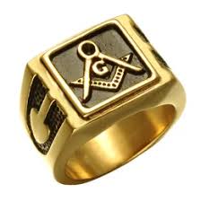 Masonic Ring: Stainless Steel Ring With Black Oil Inlay And Gold Compass Square Design, Unique Male Rings For Fraternal Associations From Dazzingjewelry, $3.52 | DHgate.Com