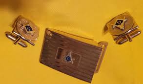 Vintage set of Masonic Tie Clasp and Cuff Links | eBay