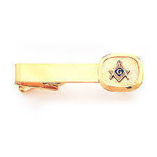 Yellow Gold Filled Masonic Tie Clip MAS1501TB-YGF | Joy Jewelers