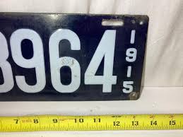 Sold at Auction: 1915 "Massachusetts 38964" Porcelain License Plate