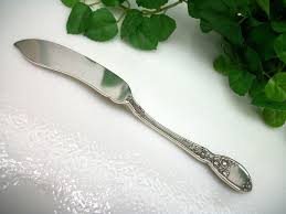 Antique Alvin Silver BRIDES BOUQUET Silverplate Master Butter Knife 1908 | eBay