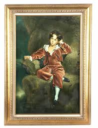 Lot - AFTER SIR THOMAS LAWRENCE "THE RED BOY" OIL ON CANVAS