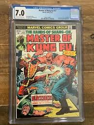 CGC 7.0 MASTER OF KUNG-FU #17 1st RYE, Murder Mansion & BLACK JACK 1974 Starlin | eBay UK