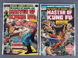 Sold at Auction: Group of 50 Marvel Comics Master of Kung Fu Comic Books