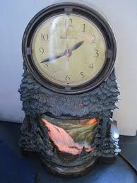 Vintage Mastercrafters #344 Waterfall Lighted Animation clock Excellent! Working | eBay