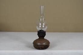 Antique Oil Lamp - Vintage Kerosene Lantern - Rustic Glass ...