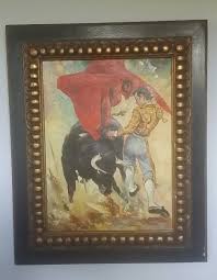 Vintage Original Palette Knife Painting of a Bullfighter | eBay
