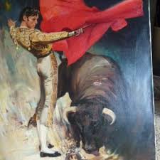 Bullfighter III by Rico Tomaso - Mid-Century Art