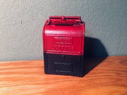 Vintage Cast Iron Mailbox Bank 3.75" Tall | eBay