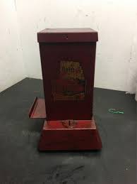 RARE Vintage Red metal Ohio match vending machine 2 books 1 ...