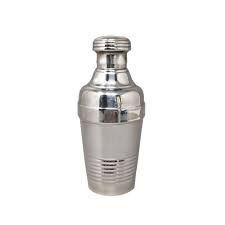 1950s Stunning Cocktail Shaker in Stainless Steel. Made in Italy