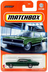 Matchbox 1966 Dodge Charger Diecast Car Green Mattel - ToyWiz