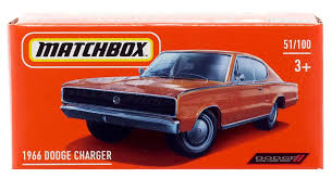 Matchbox Power Grabs 1966 Dodge Charger Diecast Car Mattel ...
