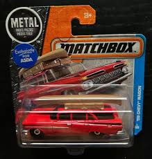 Matchbox 1959 Chevy Wagon- Red With Canoe on Roof-short Card -hard to Find Collector Miniature Model 1/64 - Etsy