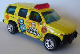 Matchbox 97 Chevy Tahoe Yellow "MB Radio" - Loose | eBay