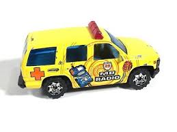 Matchbox '97 Chevy Tahoe MB30-I23 1997 Chevrolet MB Radio Yellow Rescue Vehicle | eBay