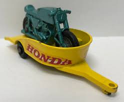 Lesney Matchbox Regular Wheels #38 Honda Motorcycle Trailer ...