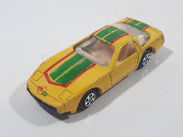 Soma Super Wheels Corvette C4 Yellow Die Cast Toy Car ...