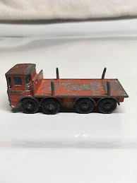 Lesney Matchbox Ergomatic Cab and Pipe Truck No. 10 Red Made in UK | eBay