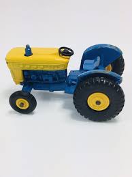Vintage Matchbox Ford Tractor No 39 Blue & Yellow Made in ...