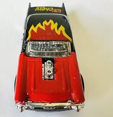 Vintage 1979 Superfast Matchbox 57 CHEVY Black Gasser Red Flames - Made in Macau | eBay