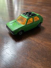 Matchbox Superfast No 7 VW Golf Dark Green/Yellow Interior ...