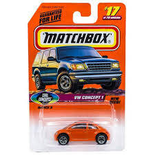 Matchbox #17 VW Concept 1 Beetle Orange 1:61 Cool Concepts Series 1998 New | eBay
