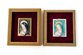 Sold at Auction: Eugenio Pattarino, EUGENIO PATTARINO (ITALIAN, 1885-1971) "MADONNA" DIMENSIONAL WALL PLAQUES.