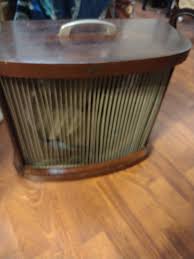 Vintage Mid Century Mathes Cooler Wooden Fan Variable Speed ...