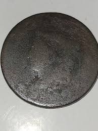 Coronet Large Cent US Copper Type Coin Genuine US 1c Date ...