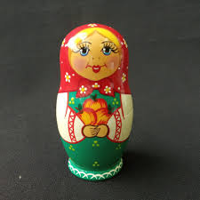 Matryoshka Nesting Dolls with Apples 3 Places – Wooden Educational Toy